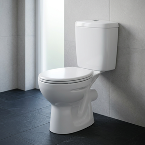 Inodoro de Cerámica de Dos Piezas de Diseño Moderno de Alta Calidad, Inodoro Cuadrado con Embalaje de Cartón - Product Image 1