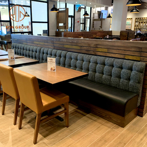 Nuevo Diseño de Muebles para <span class=keywords><strong>Bistro</strong></span>, Hotel, Club Nocturno, Sofá Usado, Asientos de Respaldo Alto, Media Luna, Cuero PU, Restaurante Canadiense, Cabina - Product Image 2