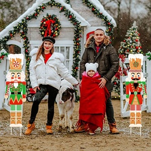 Grandes décorations de Noël en forme de casse-noisettes pour l'extérieur, en PP, pour jardin, pour la décoration de Noël - Product Image 4