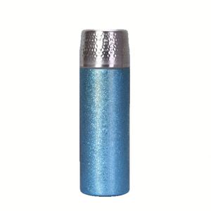 Custom Double-layer Vacuum Insulated Silicone Hammered Pattern Steeping <b>Tea</b>-Water Separation <b>Brewing</b> Cup Portable Promotional - Product Image 1