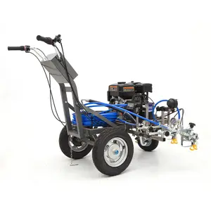 Road Marking Paint Machine 2023 Hot Selling Airless Line Striper Automatically Stripe Skip-Lines Cold Paint Road Marking Machines