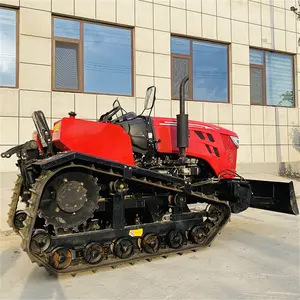 Fabrik preis Land maschinen Reisfeld Gummi ketten Raupen traktor Diesel Power Pinne