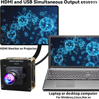 Módulo de Cámara USB3.0 HD-MI 4K 60fps IMX678, Cámara Web de Baja Iluminación Sin Distorsión, Cámaras UVC Lightburn para Proyector de TV