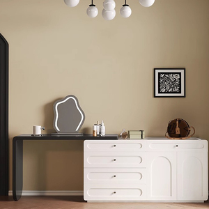 Nhà Máy Bán buôn sang trọng dresser Set mới nhất bằng gỗ bàn trang điểm thiết kế với gương cho phòng ngủ - Product Image 4