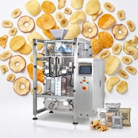 Automatische VFFS weeg-, vul-, en verzegelmachine voor zakjes met stikstof, geschikt voor gepofte snacks en plantainchips, hoge snelheid verpakkingsmachine