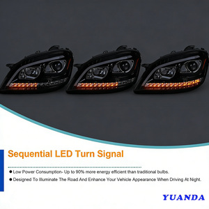 Adapté aux phares avant ML W164 2010-2011, compatible avec la modification des phares <span class=keywords><strong>Mercedes</strong></span> 09-12, feux de jour LED. - Product Image 5