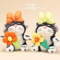 Lustiger Hässlicher Lucifer-Katzen-Plüsch-Anhänger, Kinderspielzeug, Geburtstagsgeschenk, Taschenanhänger, Schlüsselanhänger, PP-Baumwollfüllung, 13CM, Unisex