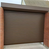 Porte à enroulement en aluminium isolée à économie d'énergie, design minimaliste, pour supermarché