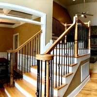 Style moderne de haute qualité nouveautés panier en fer forgé balcon escalier balustrade pour la décoration de bâtiment