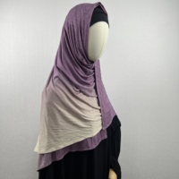 Hijab en jersey Kashka Premium personnalisé, dégradé, en coton, avec strass, foulards ethniques pour femmes, doux, respectueux de la peau, châles traditionnels, voiles