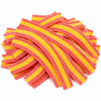 Bandes de bonbons gélifiés sucrés et acidulés, doux, moelleux, fruités, Halal, vente en gros en vrac, personnalisables OEM, arc-en-ciel, offre spéciale
