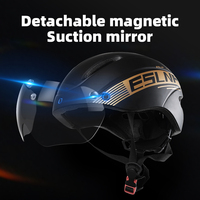 Casque de vélo respirant EPS DUAL SPORT avec lunettes magnétiques pour un usage unisexe