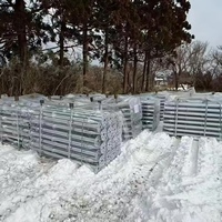 UISOLAR - Anclaje Helicoidal Galvanizado en Caliente para Paneles Solares, Tornillo de Anclaje para Suelo, Tornillos de Fundación para Paneles Solares