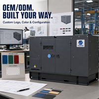 Groupe électrogène diesel industriel 50kW 100kW 200kW silencieux avec contrôleur ATS 220/380V, refroidissement par eau, ATS