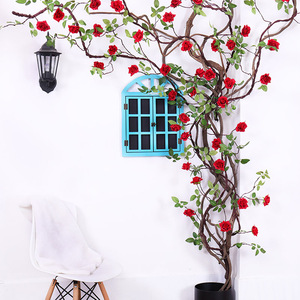 Wholesale White Dry Rattan <b>Artificial</b> Rose <b>Vines</b> High Simulation Floral Garland For Wedding Scene Layout Home Decor - Product Image 3