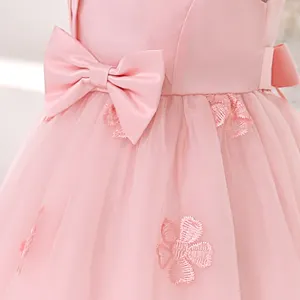 2T 유아 소녀 웨딩 공주 드레스 파티 드레스 공식 미인 대회 드레스 3T 유아 소녀 민소매 튜브 탑