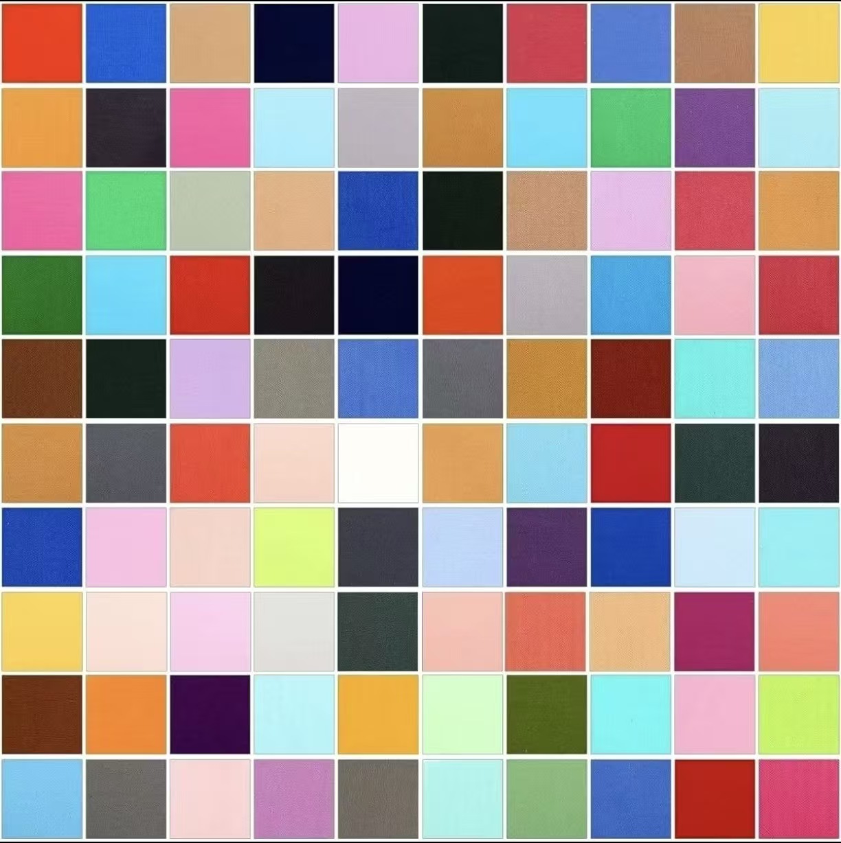 10*10 cm random colors 100 pieces