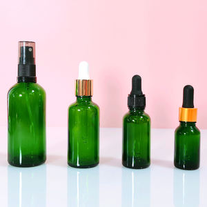 Flacone per la cura della pelle con contagocce cosmetico vuoto di lusso verde confezione da 10 <span class=keywords><strong>ml</strong></span> 30ml <span class=keywords><strong>50</strong></span> <span class=keywords><strong>ml</strong></span> per olio essenziale per capelli siero viso - Product Image 5