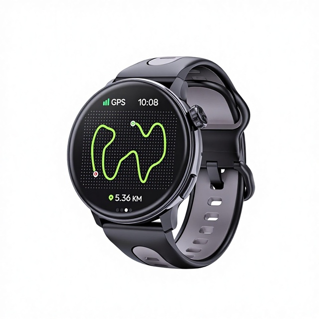 Cross-border AMOLED Silicone 1.43inch GPS Positioning Altimeter Barometer Payment 30m Waterproof Sports Watch