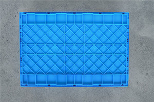 Grande <span class=keywords><strong>caisse</strong></span> de rangement pliante en plastique 900*600*420mm caisses en plastique empilables à <span class=keywords><strong>roulettes</strong></span> mobiles - Product Image 4