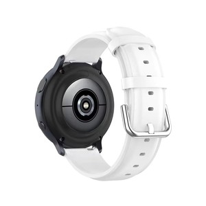 สายนาฬิกาหนังแท้หรูหราสำหรับ Garmin <span class=keywords><strong>vivomove</strong></span> Sport <span class=keywords><strong>venu</strong></span> 2 plus Forerunner 158 vivoactive 4สาย20มม. 22มม. - Product Image 4