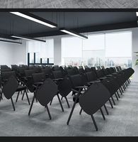 Chaise d'entraînement pliable à dossier en maille avec tablette d'écriture, chaise d'étude portable pour étudiants, idéale pour la salle de classe et le bureau de conférence