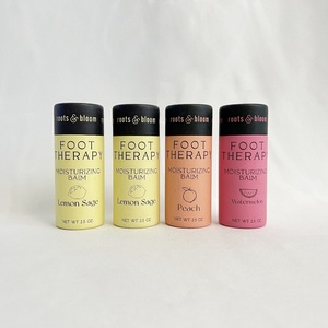 Tube en carton kraft écologique personnalisé pour baume à lèvres, emballage cylindrique à poussoir, vente chaude - Product Image 1