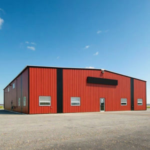 อาคารคลังสินค้าเหล็กสำเร็จรูปการประชุมเชิงปฏิบัติการโลหะอุตสาหกรรมการออกแบบโครงสร้างโครงสร้างเหล็กแบบปรับแต่งได้ - Product Image 2