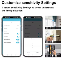 חיישן רטט tuya wifi צבעוני לבן או שחור יכול להיות אופציונלי תמיכה וילונות אוטומציה חכמה וילונות רגישות מתכווננת