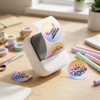 Printer Label Multi-Fungsi dan Tato 2 in 1 Nirkabel Tanpa Tinta Dukungan Pabrik Kustom Multi-Bahasa Portabel
