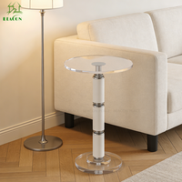 Meubles de style nordique en gros, table basse de luxe de petite taille, table d'appoint personnalisée, table à thé ronde pour appartement et maison