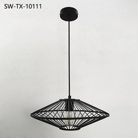 Lámpara Colgante Industrial Retro de Hierro Forjado, Creativa, para Cocina, Sala de Estar, Estilo Antiguo, LED