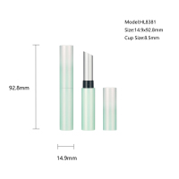 Nuevo lápiz labial Contenedor hermético Tubo de metal Cosméticos Embalaje circular Aluminio vacío