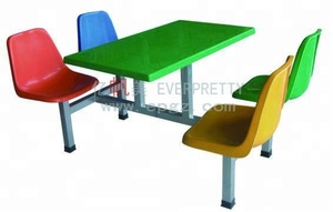 Hiện Đại Phong Cách Bằng Gỗ <span class=keywords><strong>Kfc</strong></span> Thức Ăn Nhanh Bảng Nhiệm Vụ Nặng Nề Nhà Hàng Bàn Ăn Với Ghế Cho Trường Học Khách Sạn Hoặc Công Viên - Product Image 4