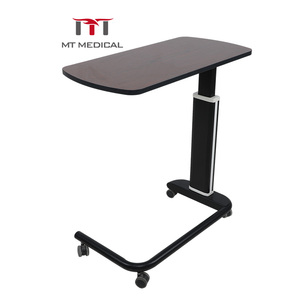 Di alta qualità del letto di ospedale comodino portatile regolabile Mobile in piedi scrivania di rotolamento del <span class=keywords><strong>Computer</strong></span> carrello Mobile Overbed tavolo - Product Image 6