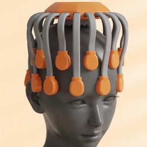 Masajeador de Cuero Cabelludo Inteligente para el Hogar, con Control Táctil Automático, Silicona ABS, Portátil y con Batería Integrada para Aliviar el Estrés - Product Image 6