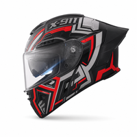 Casque de moto modulaire intégral homologué DOT en ABS avec éclairage arrière LED intégré pour une sécurité accrue en conduite