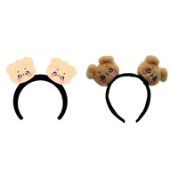 Accessoires pour cheveux coréens Bandeau animal en peluche mignon de poupée en peluche de dessin animé