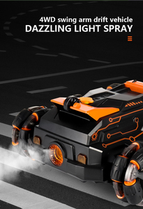 Voiture RC de cascade Dragon Toy transfrontalière à six roues avec bras oscillant, échelle 1:16, pour garçons, à détection de geste, transformable, 2 canaux, drift, fonction 'Suive-moi' - Product Image 6