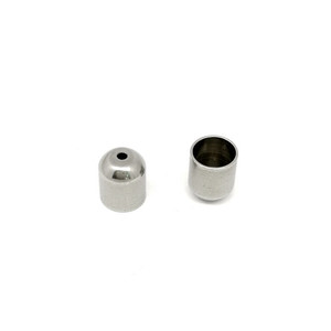 Manchon tubulaire en acier inoxydable Anno Jewelry 6 mm lisse, composants de bijouterie pour la fabrication de bracelets et colliers DIY - Product Image 2