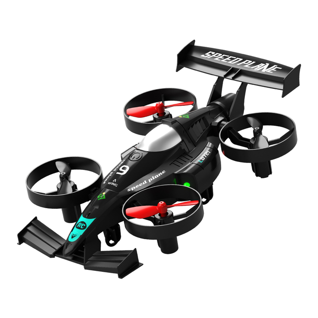 Land-Air Dual Mode 4-Channel Electric Plane Toys Racing Car Model Foam Construction Ready-to-Go 120M Remote Remote Controller