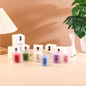 Candele Profumate <span class=keywords><strong>in</strong></span> Stile Nordico <span class=keywords><strong>in</strong></span> Bottiglie di <span class=keywords><strong>Vetro</strong></span> Satinato per Matrimoni e Capodanno, Confezione Regalo per Interni - Product Image 4