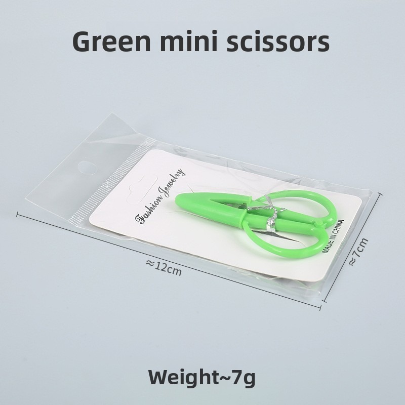 Green mini scissors