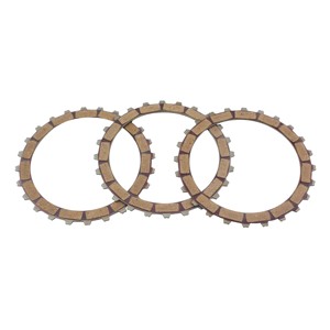 Nouvel ensemble de 3 disques d'embrayage semi-métalliques pour moto BIZ 110 INJ. Performances de friction élevées 16/17 - Product Image 1