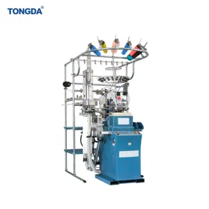 TONGDA-TD-6F-PE automática de 3,75 pulgadas, máquina de tejer de calcetines de tejido Industrial de felpa