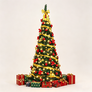 Ornements de meubles en matériau PE simulé, arbres de Noël artificiels pour l'intérieur et l'extérieur, décoration pour la maison et le salon - Product Image 6