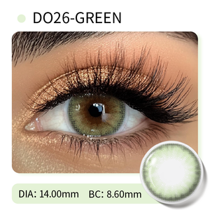 Lentilles de contact colorées vertes effet papillon, lentilles cosmétiques Soflen, taille 14,2 mm - Product Image 6