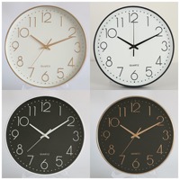 Jam Dinding Dekorasi Minimalis Modern Sederhana WSY452, Jam Dinding Plastik Satu Sisi, Hadiah, Jam Dinding Quartz