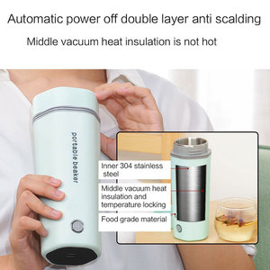 Bouilloire électrique Portable 12v 24v, chaudière de voiture, théière Thermostat pour bouilloire, chauffe-eau touristique, tasses, appareils de cuisine, chaudière à eau - Product Image 3