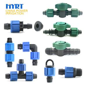 Système d'irrigation de jardin 16mm 20mm Ldpe Drip Pipe Tape Lock Nut Fitting Connector - Product Image 3